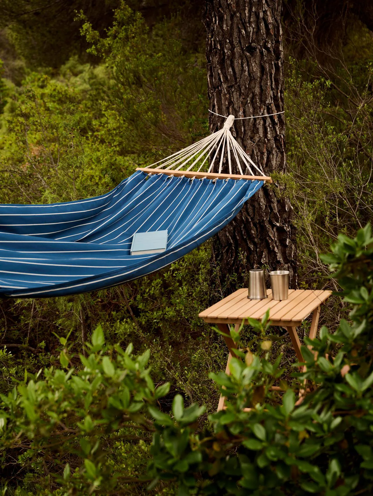 Hamaca Outdoor Market, Blue-beige, 210x100 cm HAY