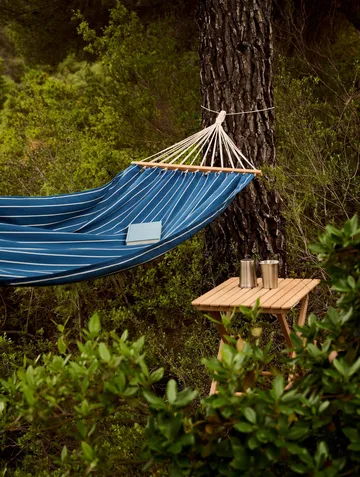 Hamaca Outdoor Market - Blue-beige, 210x100 cm - HAY