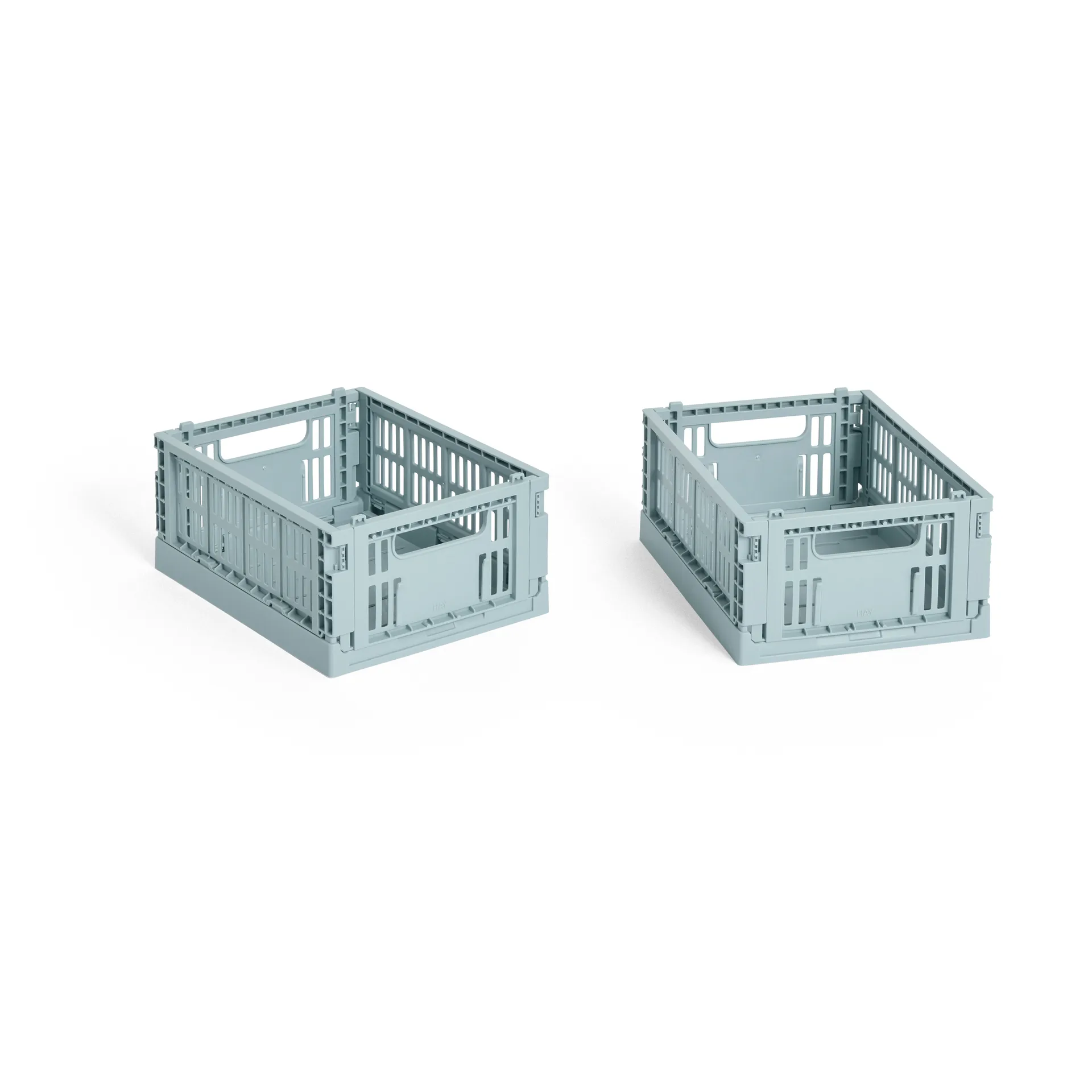 HAY Colour Crate Mini 2-pack 13x17 cm, Dusty blue HAY