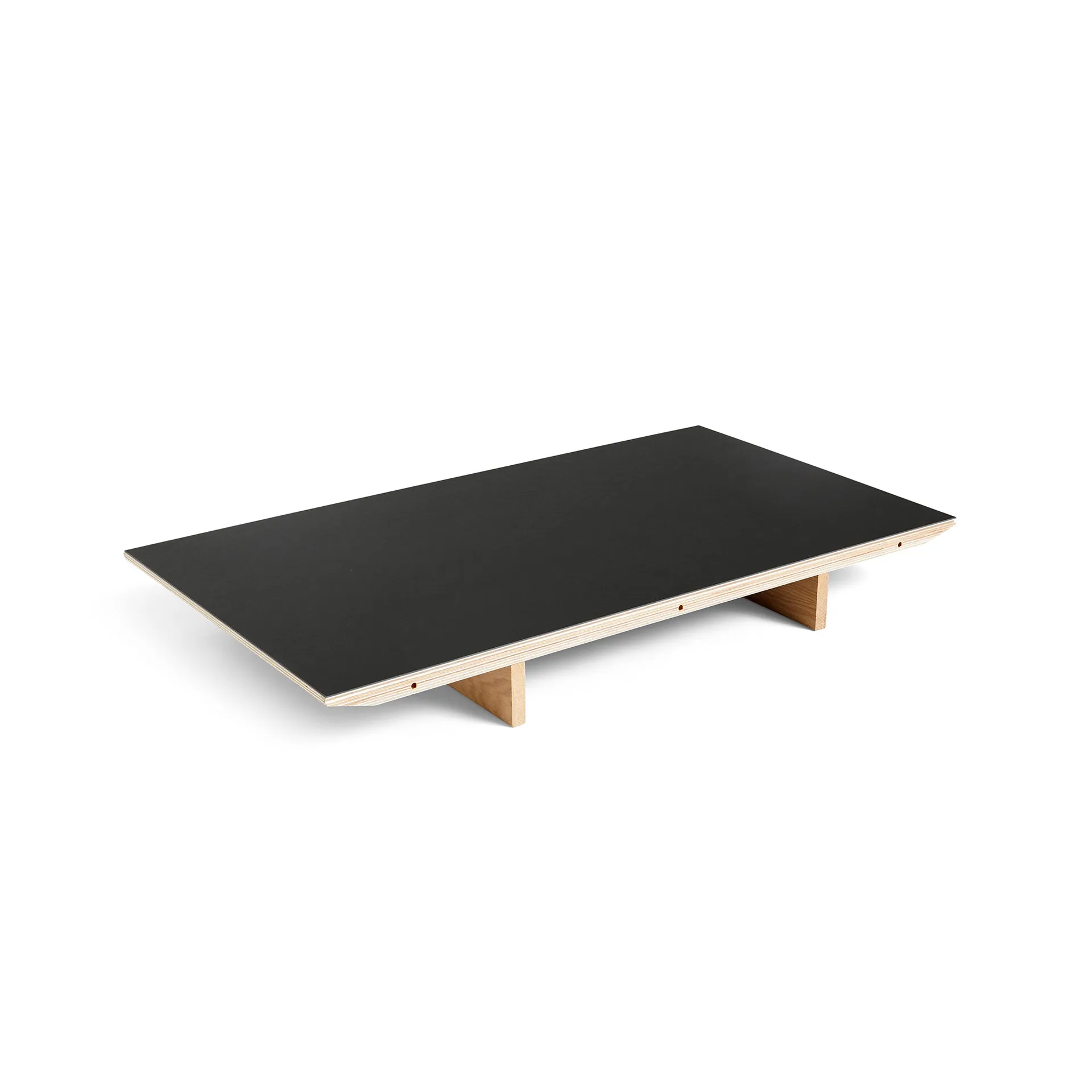 Hoja extensible para mesa de comedor CPH30 2.0, 50x80 cm, Black linoleum-roble lacado HAY
