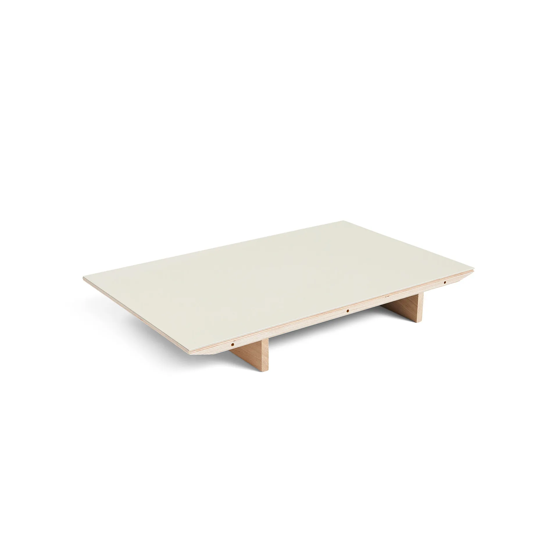 Hoja extensible para mesa de comedor CPH30 2.0, 50x80 cm, Off white linoleum-roble lacado HAY