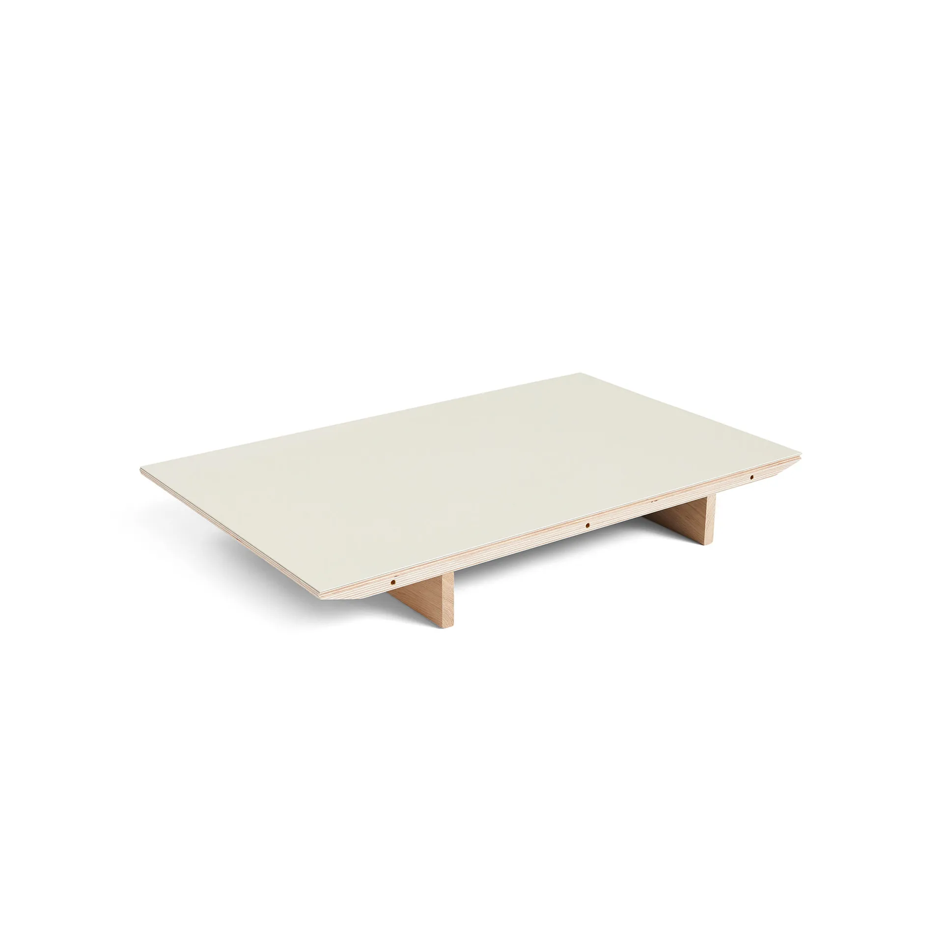Hoja extensible para mesa de comedor CPH30 2.0, 50x90 cm, Off white linoleum-roble lacado HAY