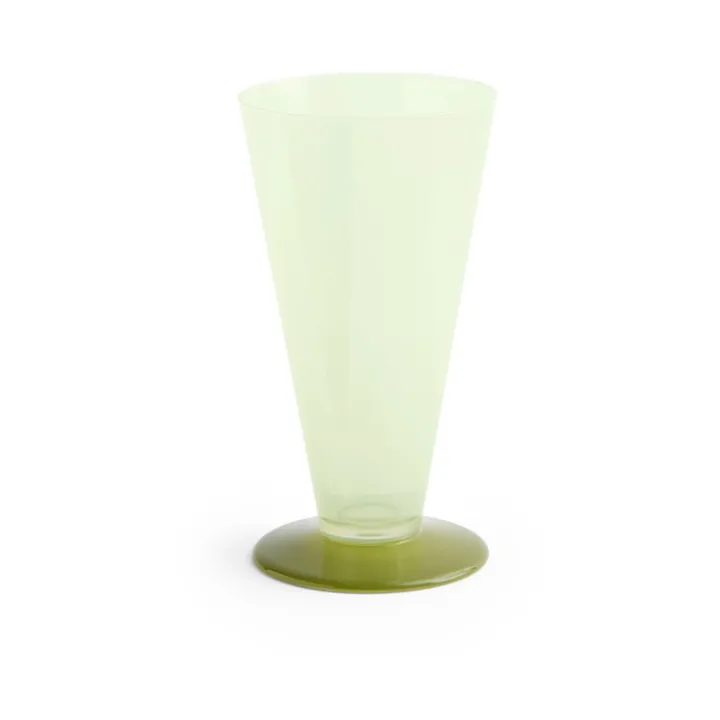 Jarrón Conical - Light green-dark lime, small - HAY