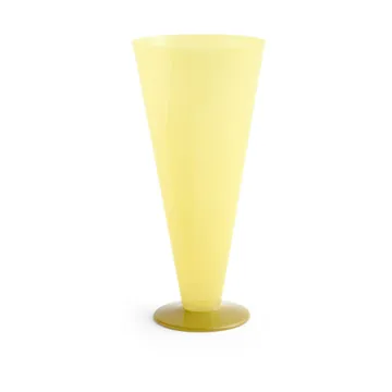 Jarrón Conical - Yellow-lime green, large - HAY