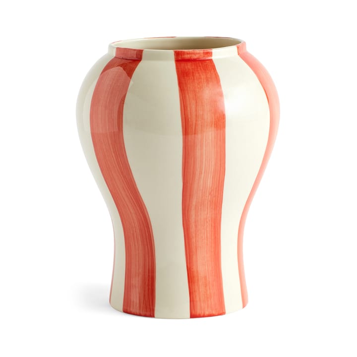 Jarrón Sobremesa stripe S 22 cm - Red - HAY