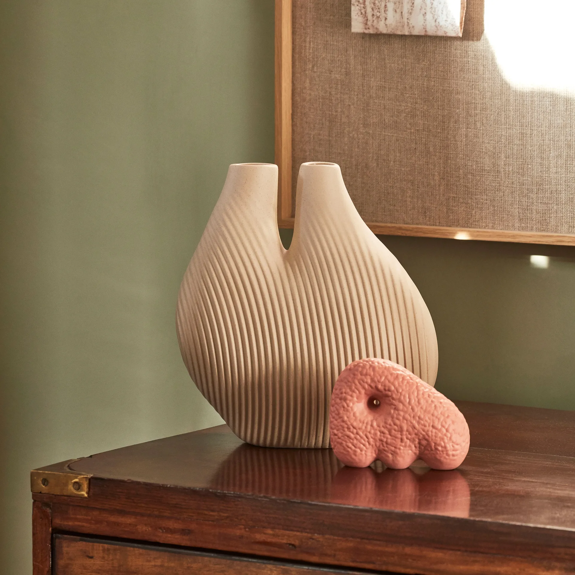 Jarrón W&S Chámbar, Light beige HAY