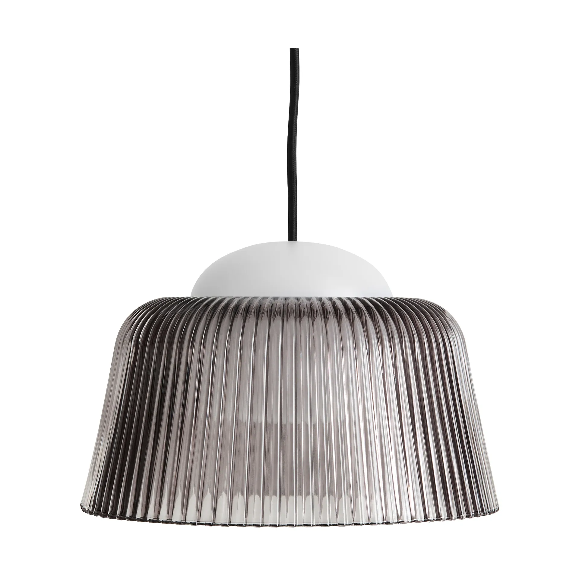 Lámpara colgante Brim Bottle Ø24,5 cm, Grey glass HAY