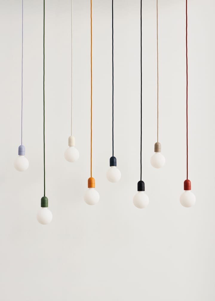 Lámpara colgante Common Pendant Cord set Ø12 cm, Soft black HAY
