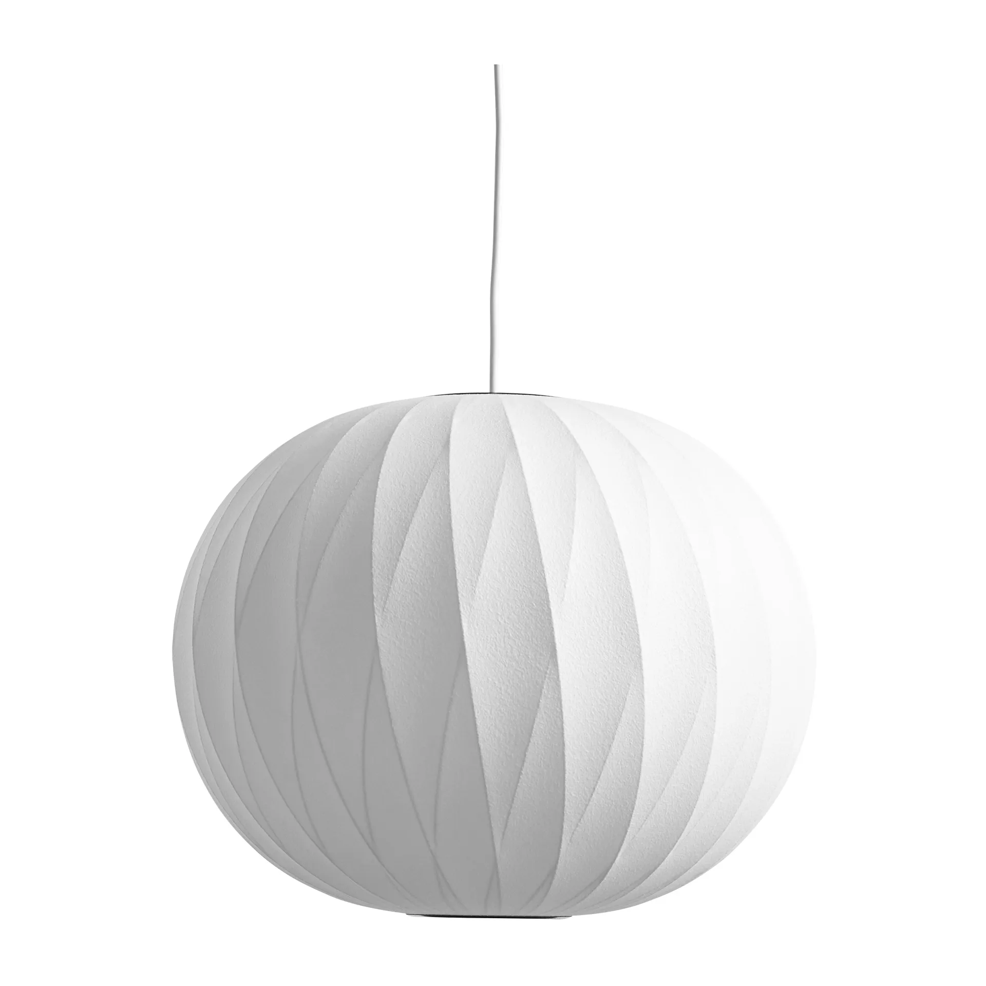 Lámpara colgante Nelson Bubble Ball crisscross M, Off white HAY