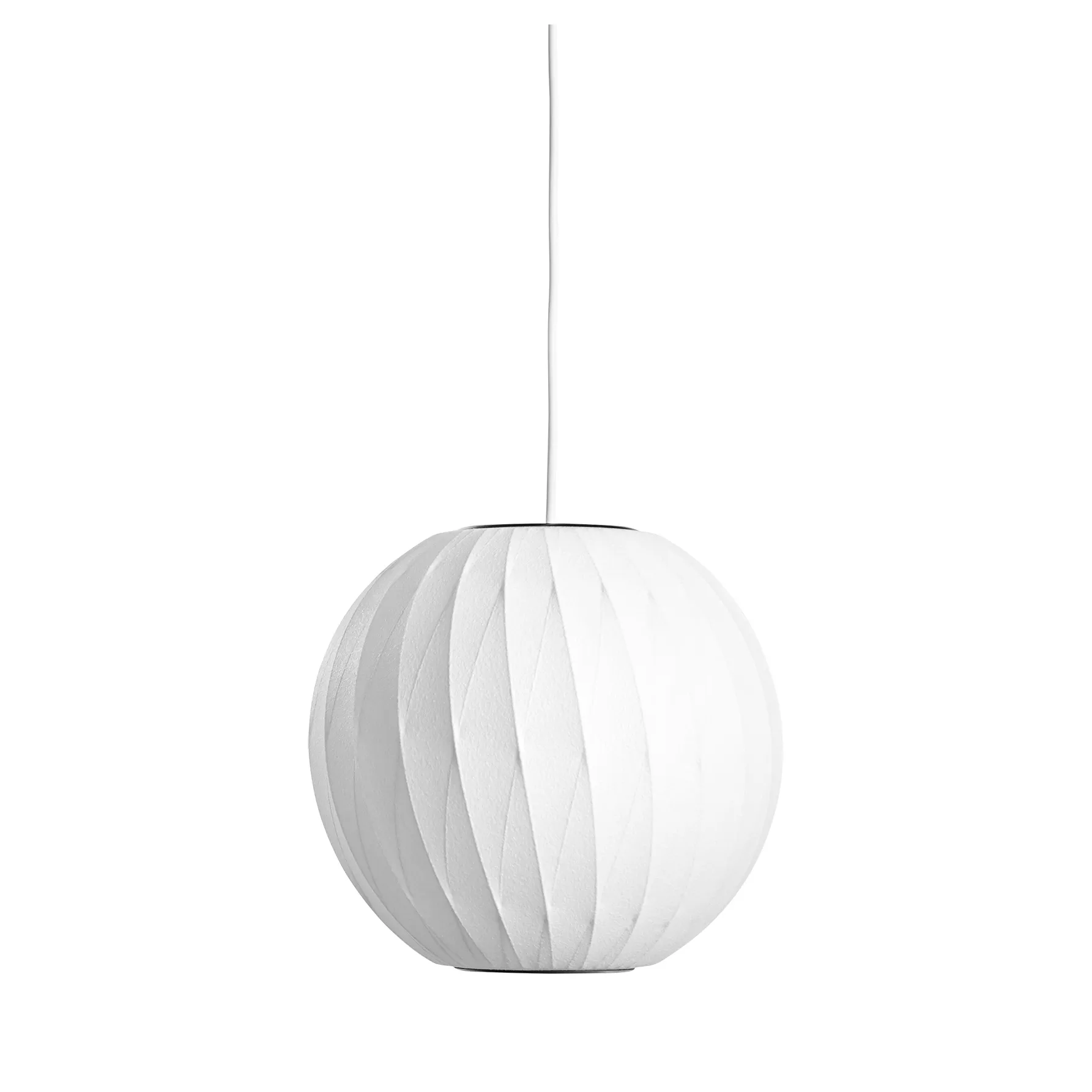 Lámpara colgante Nelson Bubble Ball crisscross S, Off white HAY