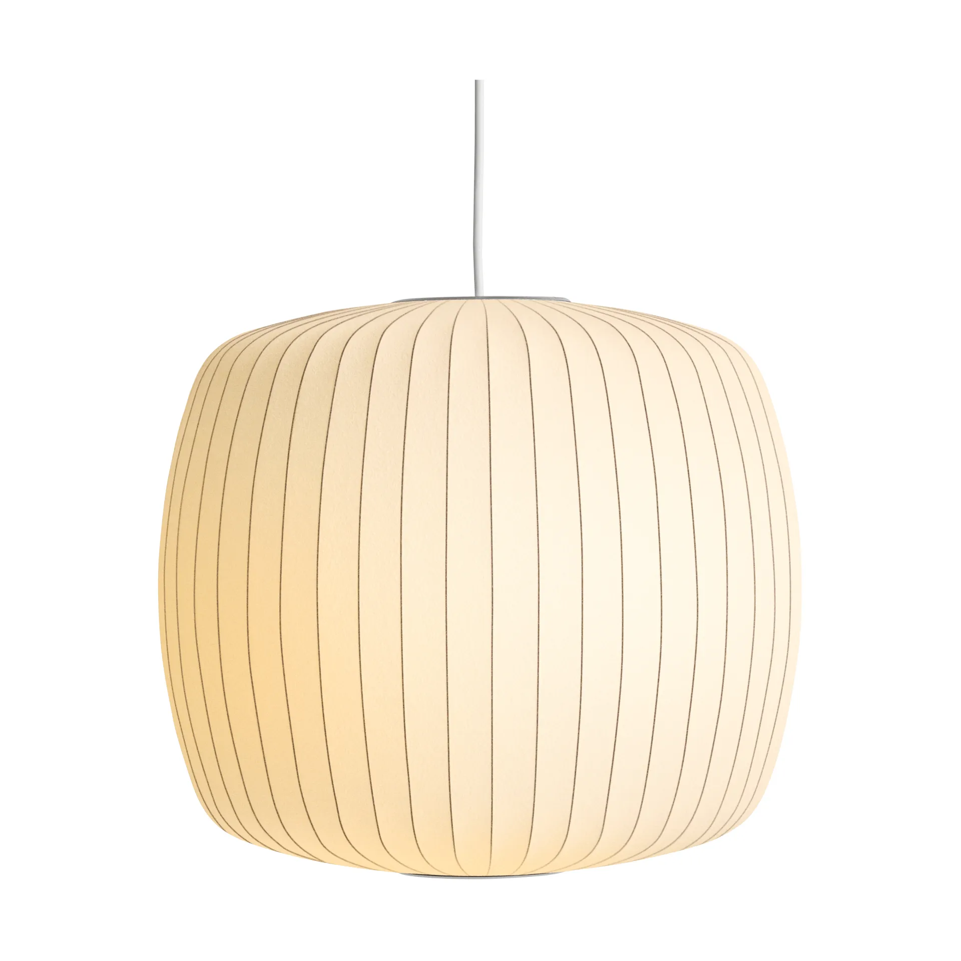 Lámpara colgante Nelson Bubble Roll M, Off white HAY