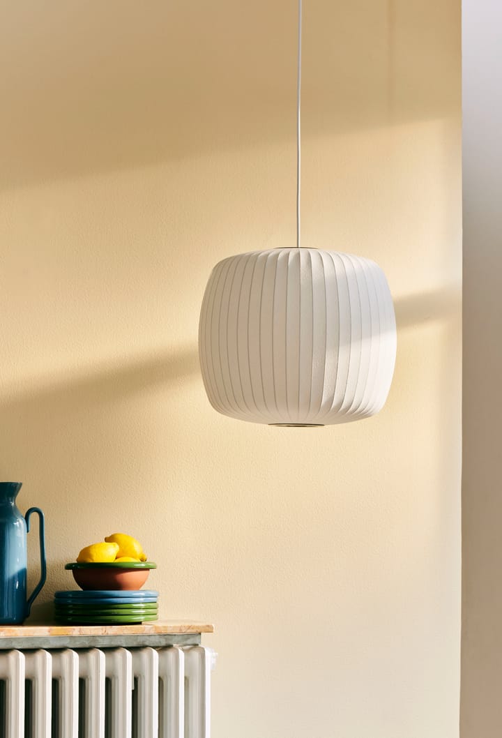 Lámpara colgante Nelson Bubble Roll M, Off white HAY