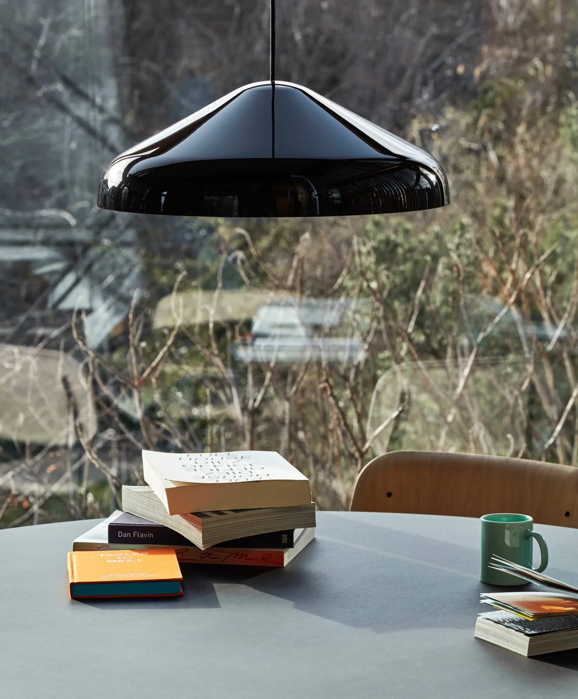 Lámpara colgante Pao Steel Ø47 cm, Soft black HAY