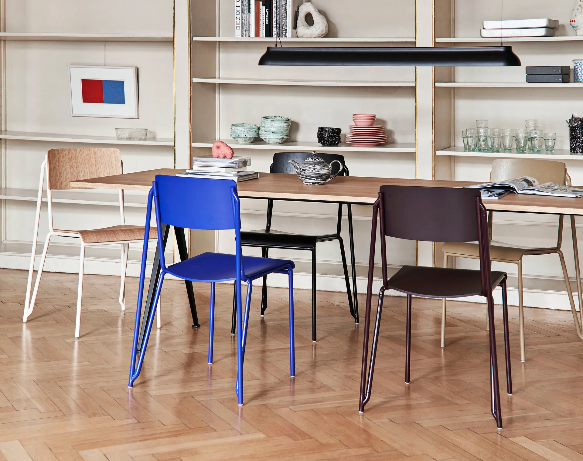 Lámpara colgante PC Linear, Soft black HAY