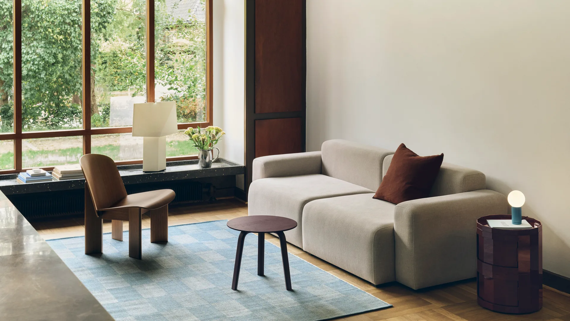 Lámpara de mesa Aplat, Blanco, 66 cm HAY