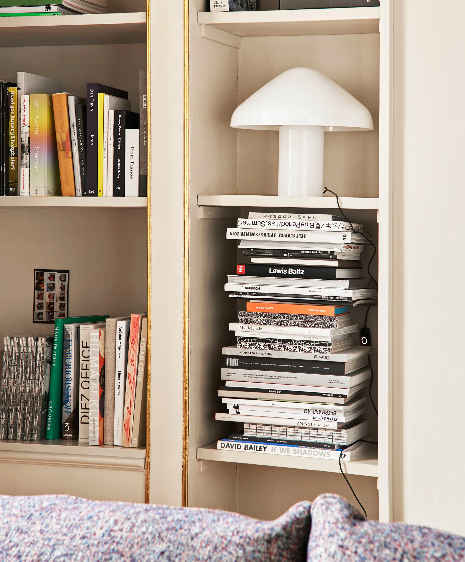 Lámpara de mesa Pao Glass Ø35 cm, blanco-opalVaso HAY