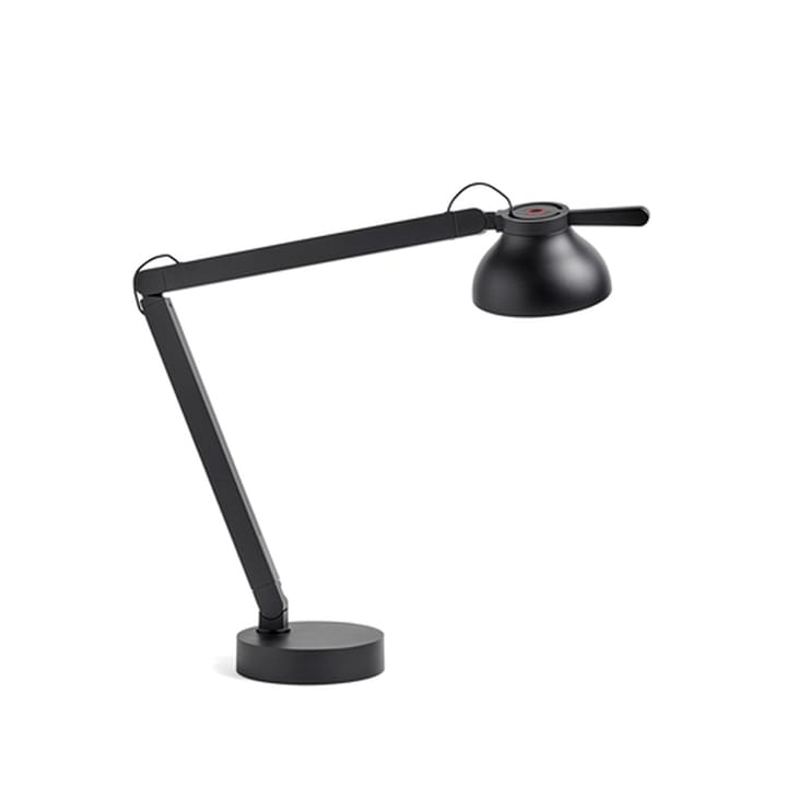 Lámpara de mesa PC Double arm - Soft black, con pie de lámpara - HAY