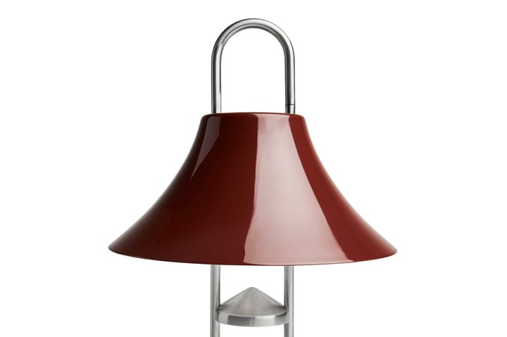 Lámpara de mesa portátil Mousqueton 30,5 cm, Iron red HAY
