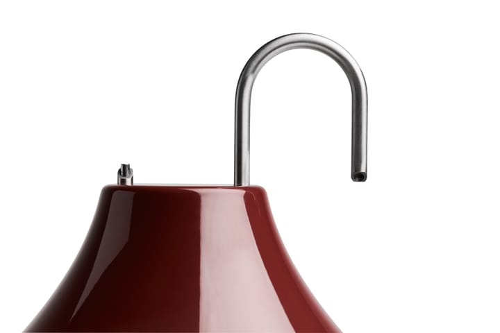 Lámpara de mesa portátil Mousqueton 30,5 cm, Iron red HAY
