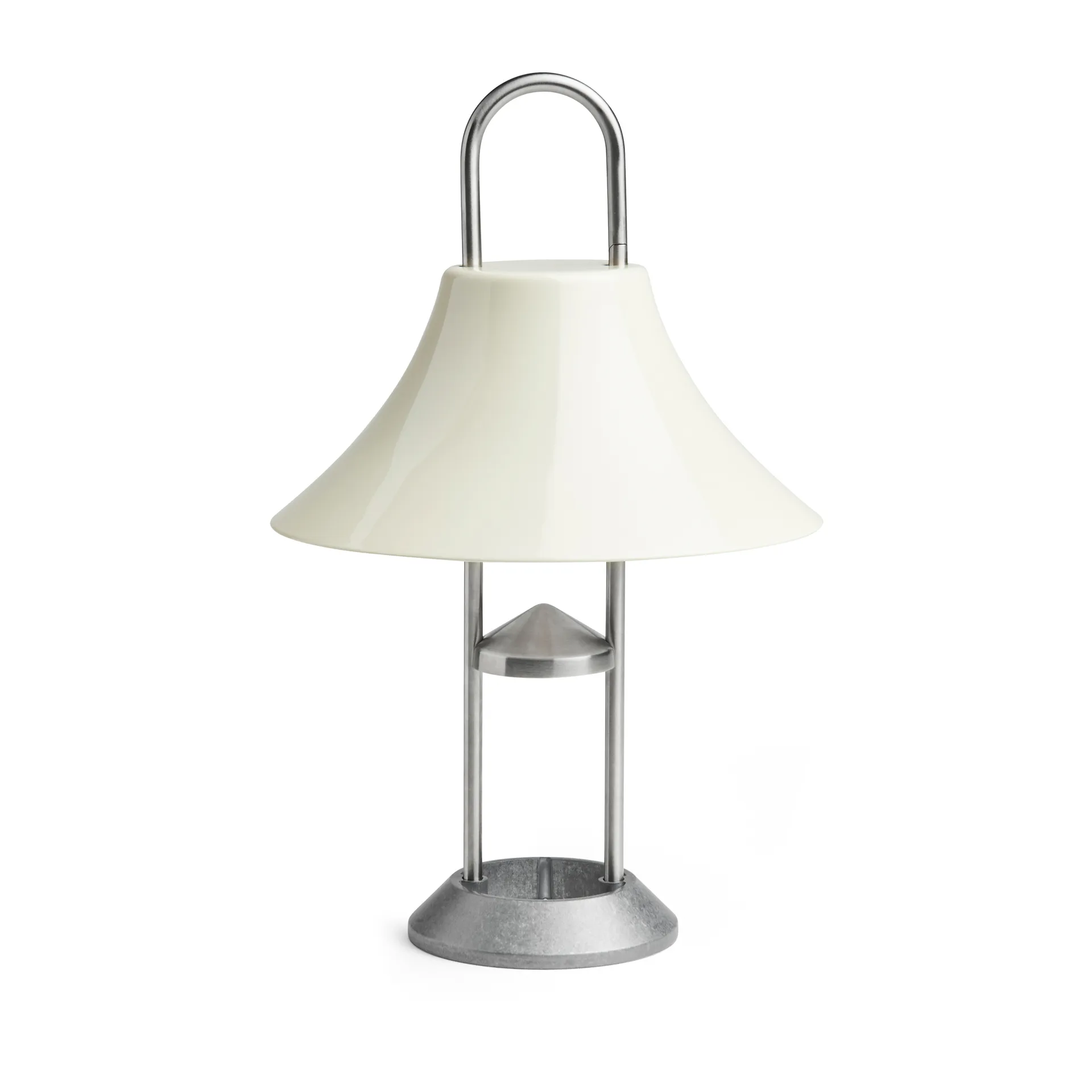 Lámpara de mesa portátil Mousqueton 30,5 cm, Oyster white HAY