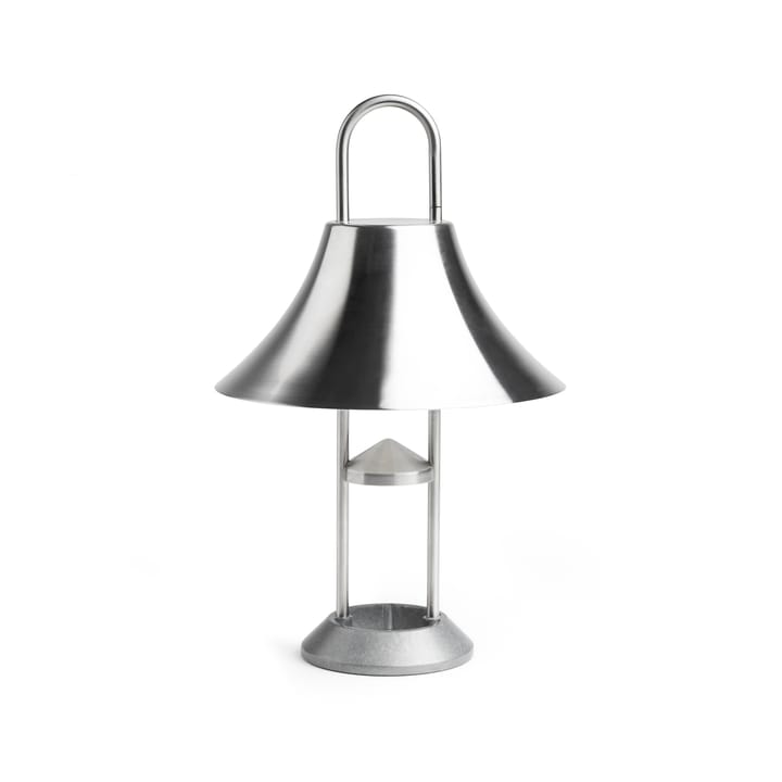 Lámpara de mesa portátil Mousqueton - Brushed stainless steel - HAY