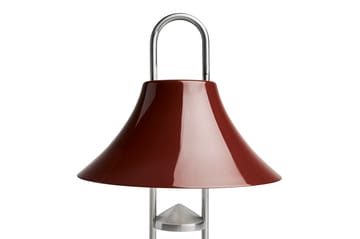 Lámpara de mesa portátil Mousqueton - Iron red - HAY