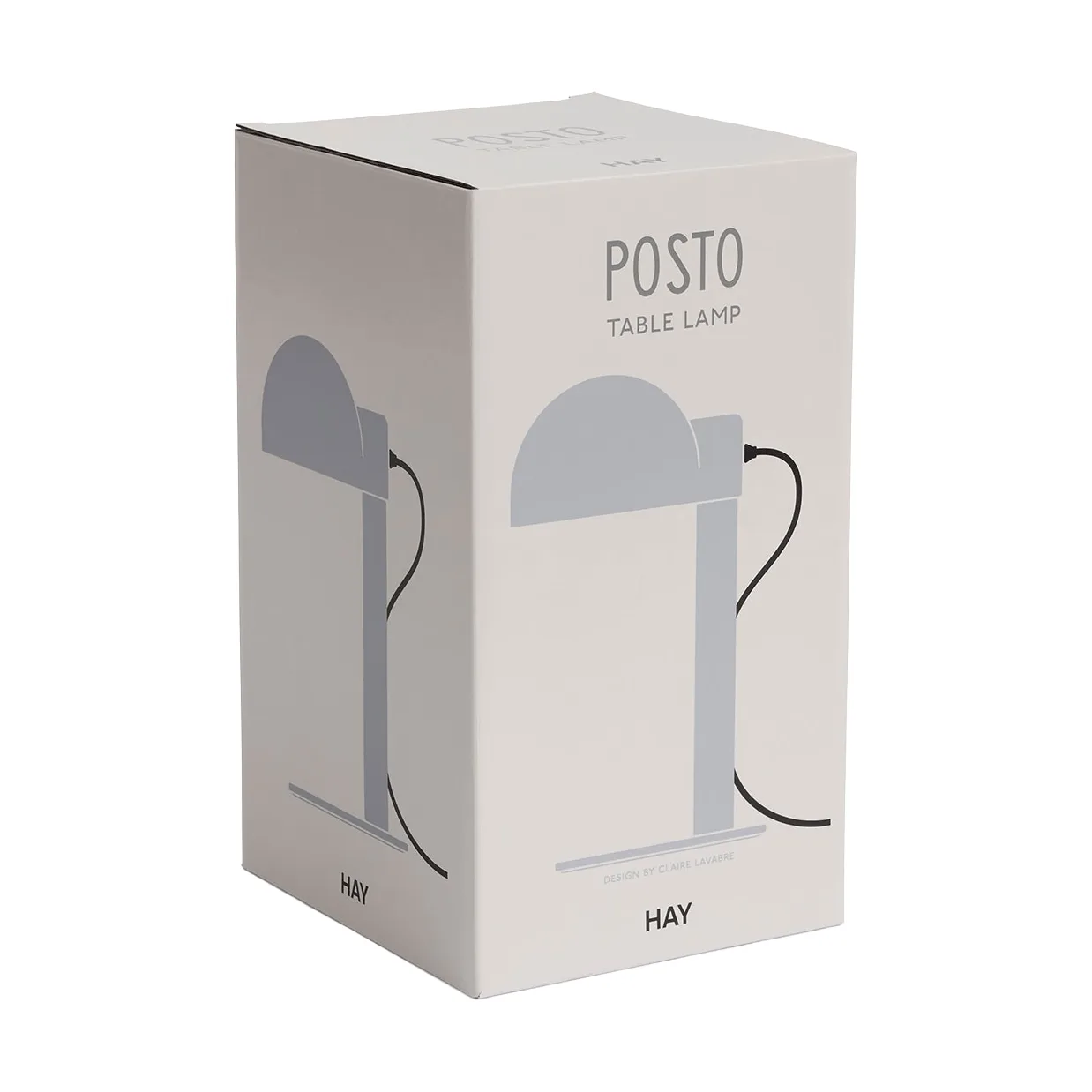 Lámpara de mesa Posto, Silver grey HAY