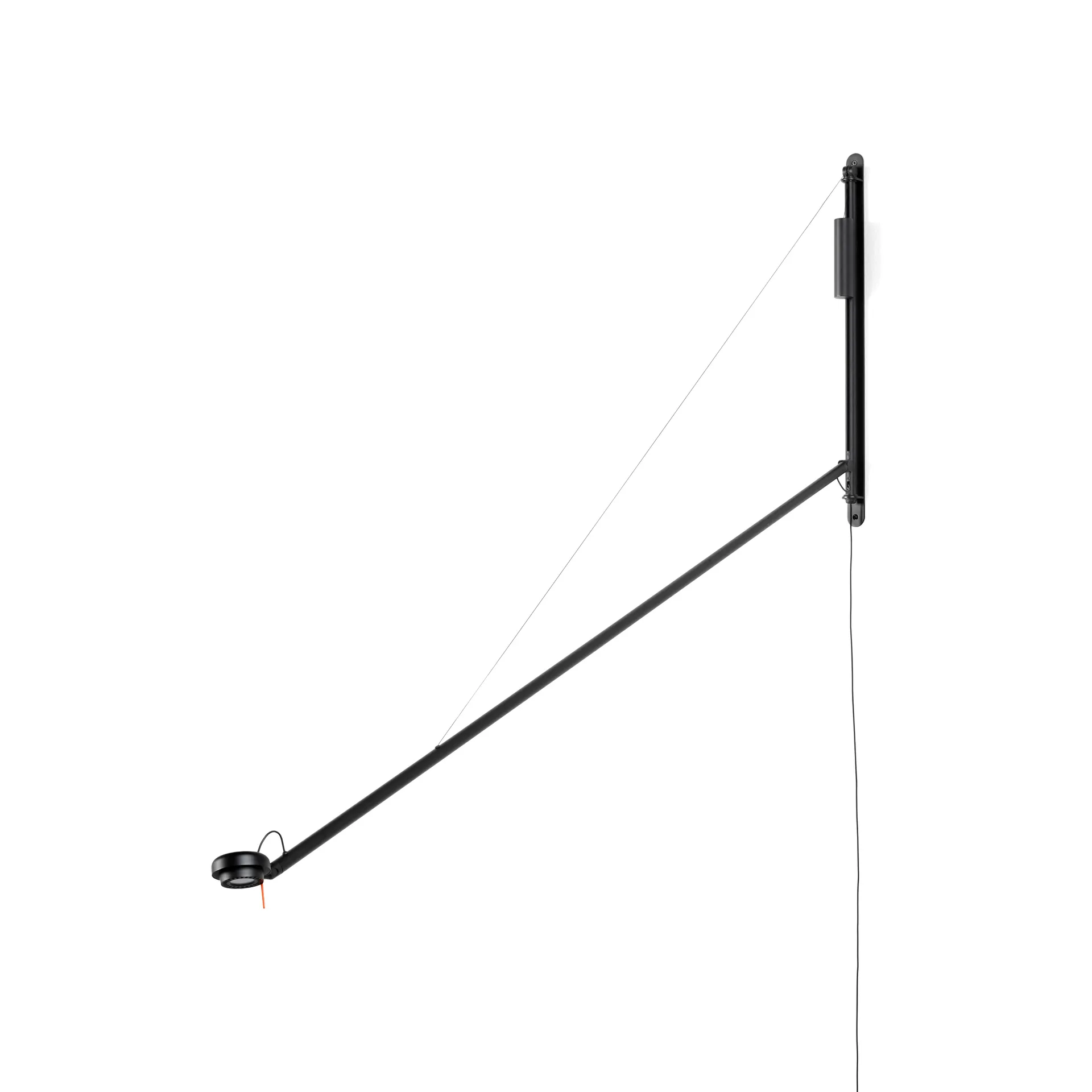 Lámpara de pared Fifty-Fifty, Soft black HAY