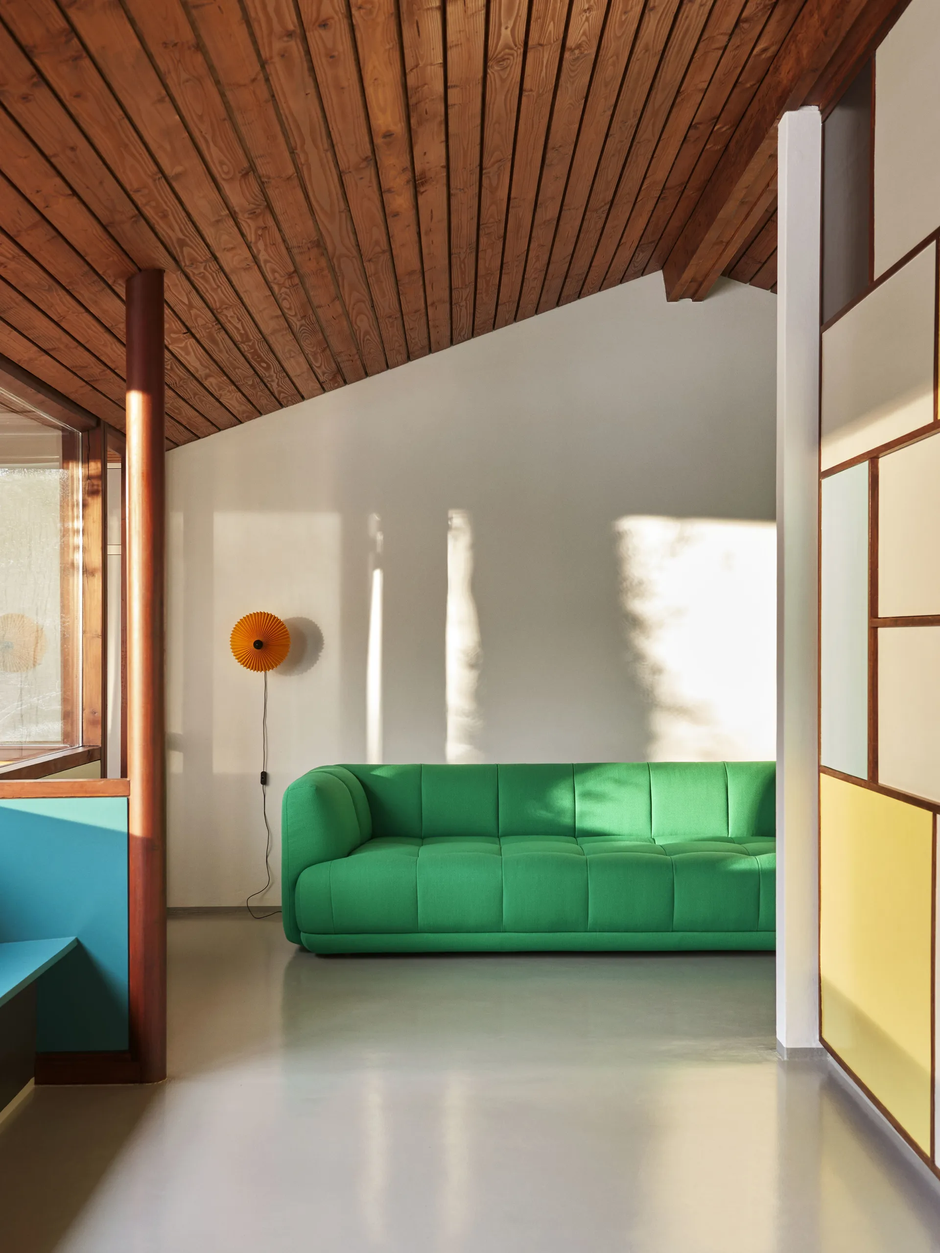 Lámpara de pared Matin wall Ø30 cm, Yellow shade HAY