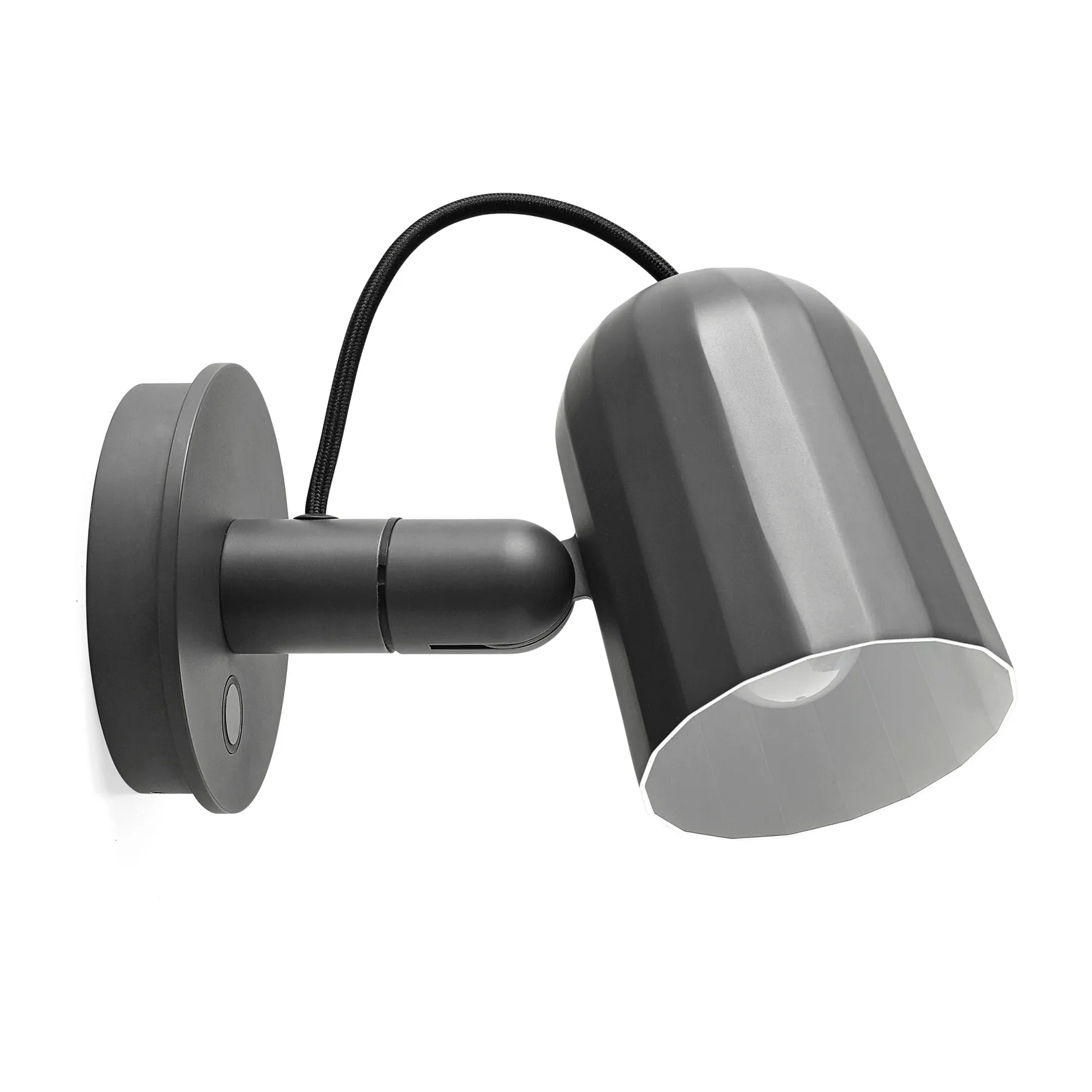 Lámpara de pared Noc wall button, gris oscuro HAY