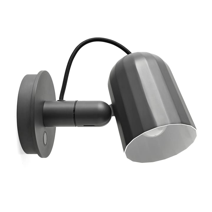 Lámpara de pared Noc wall button - gris oscuro - HAY