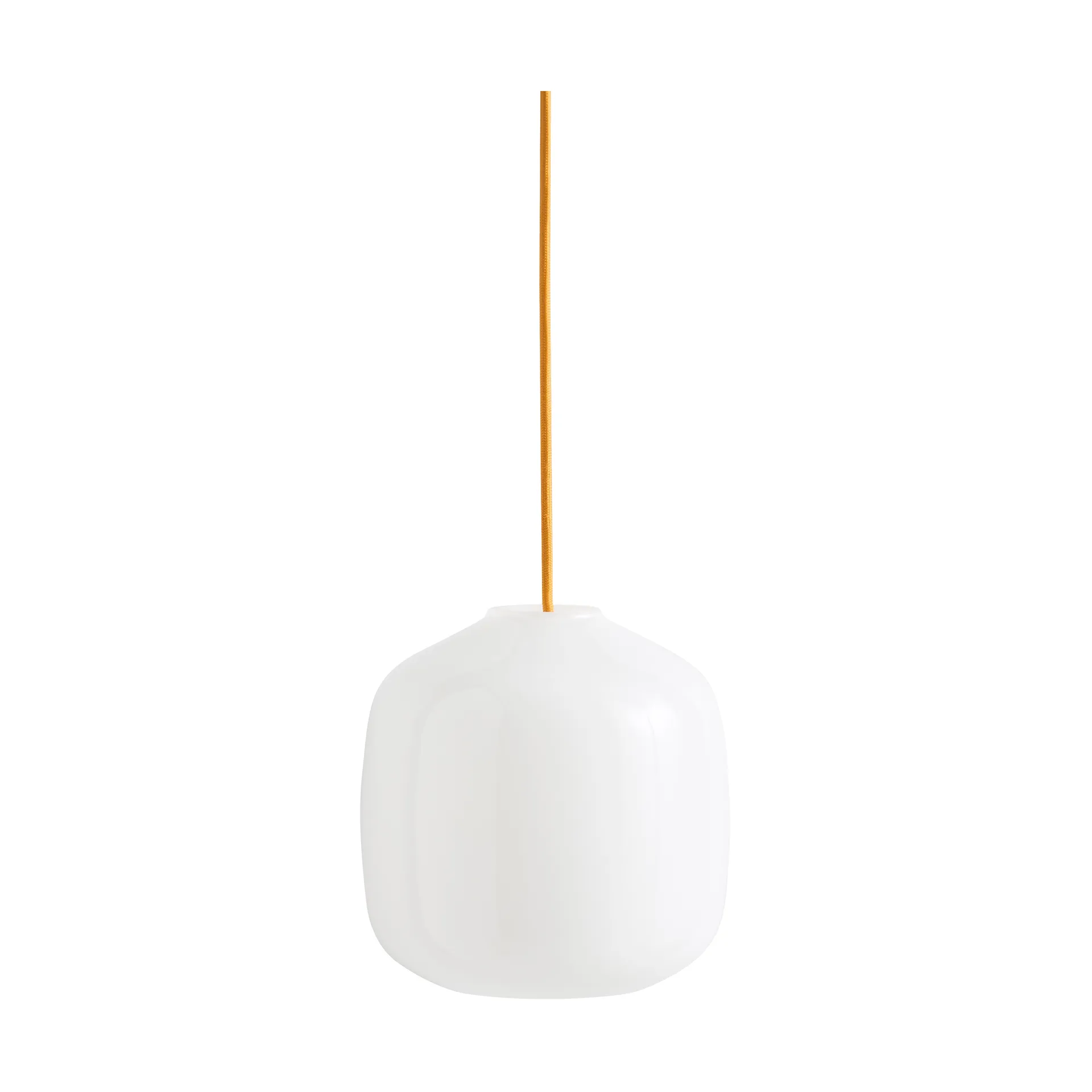 Lámpara de techo Buoy Ø20 cm, Opal glass-amber yellow HAY