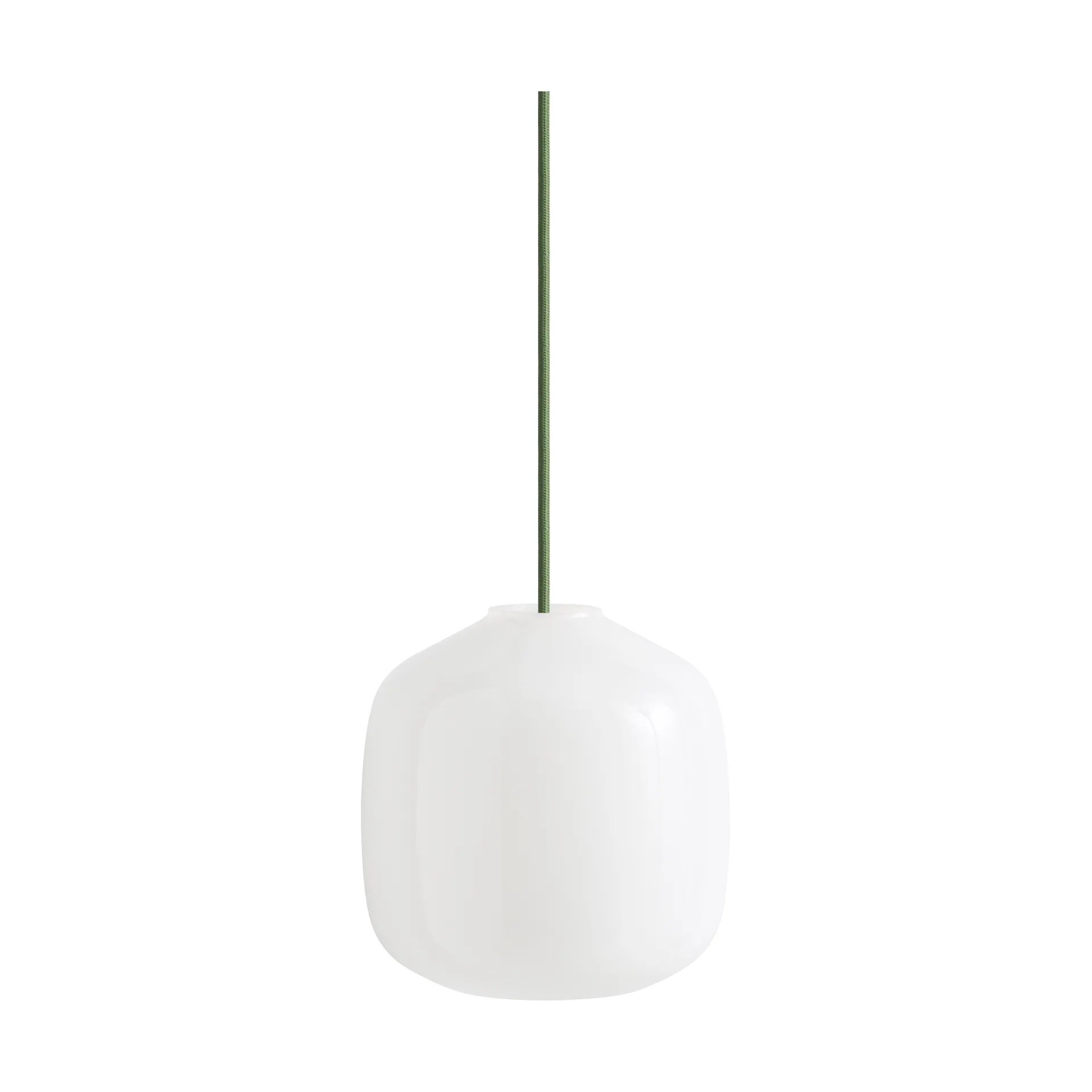 Lámpara de techo Buoy Ø20 cm, Opal glass-garden green HAY