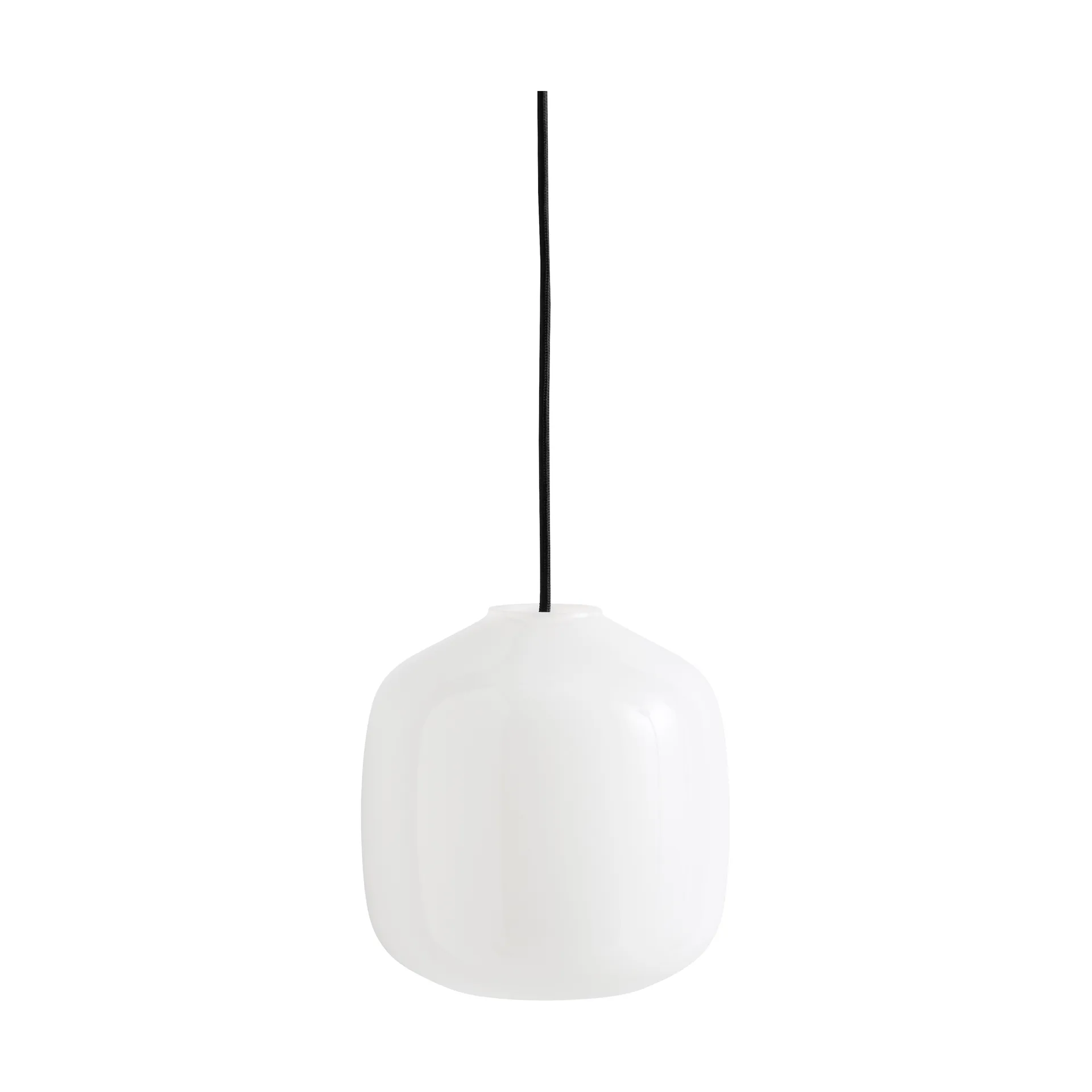 Lámpara de techo Buoy Ø20 cm, Opal glass-soft black HAY