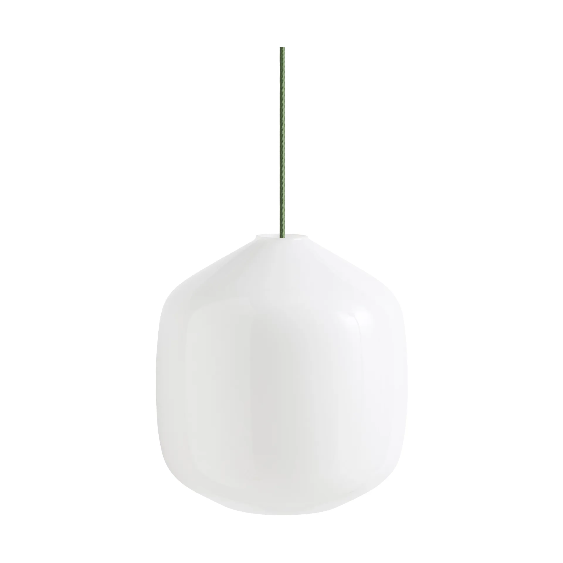 Lámpara de techo Buoy Ø30 cm, Opal glass-garden green HAY