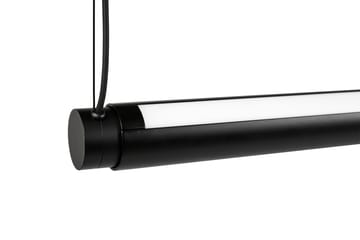 Lámpara de techo Factor Linear Suspension 1500 Diffused - Soft black - HAY