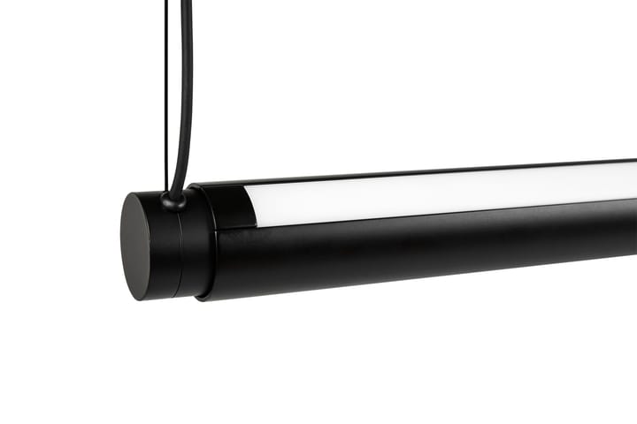 Lámpara de techo Factor Linear Suspension 1500 Diffused, Soft black HAY