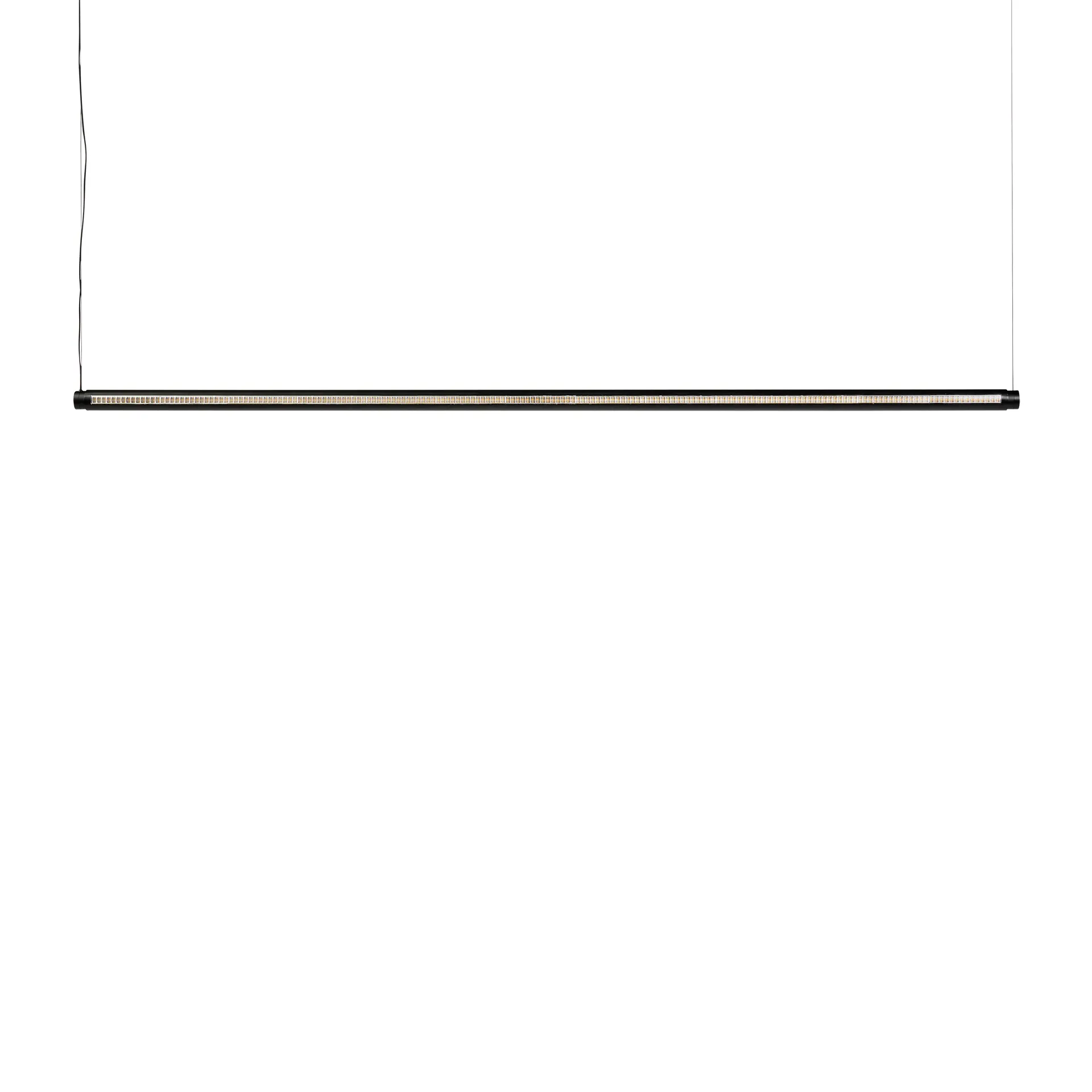 Lámpara de techo Factor Linear Suspension 1500 Directional, Soft black HAY