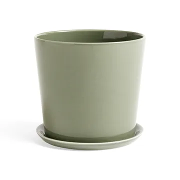 Maceta Botanical Family - Dusty green, xl, con plato ø22 cm - HAY