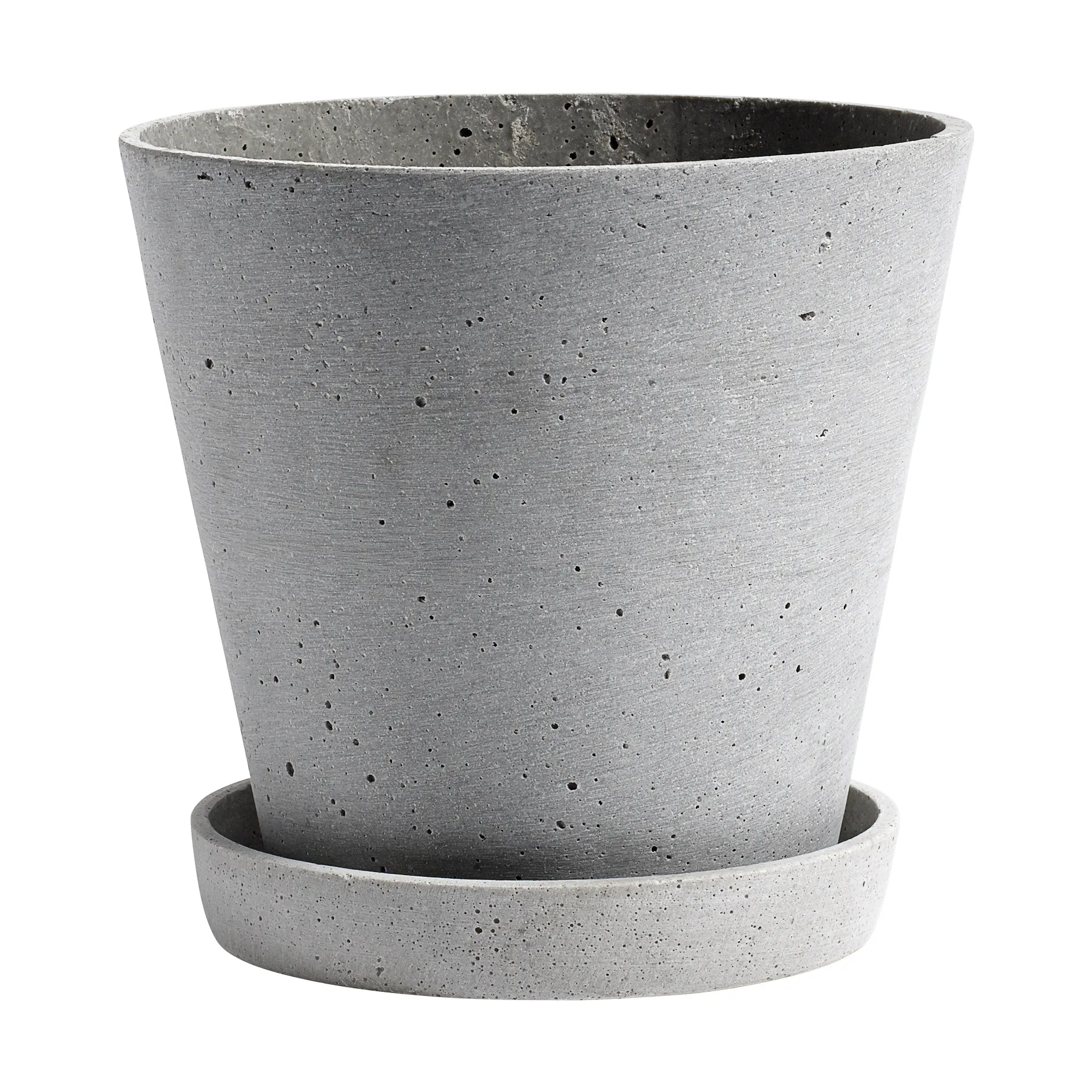 Maceta HAY Flowerpot with saucer L Ø17.5 cm, gris HAY