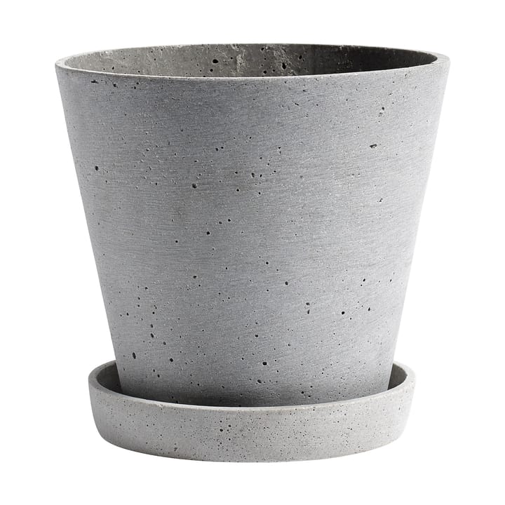 Maceta HAY Flowerpot with saucer L Ø17.5 cm - gris - HAY