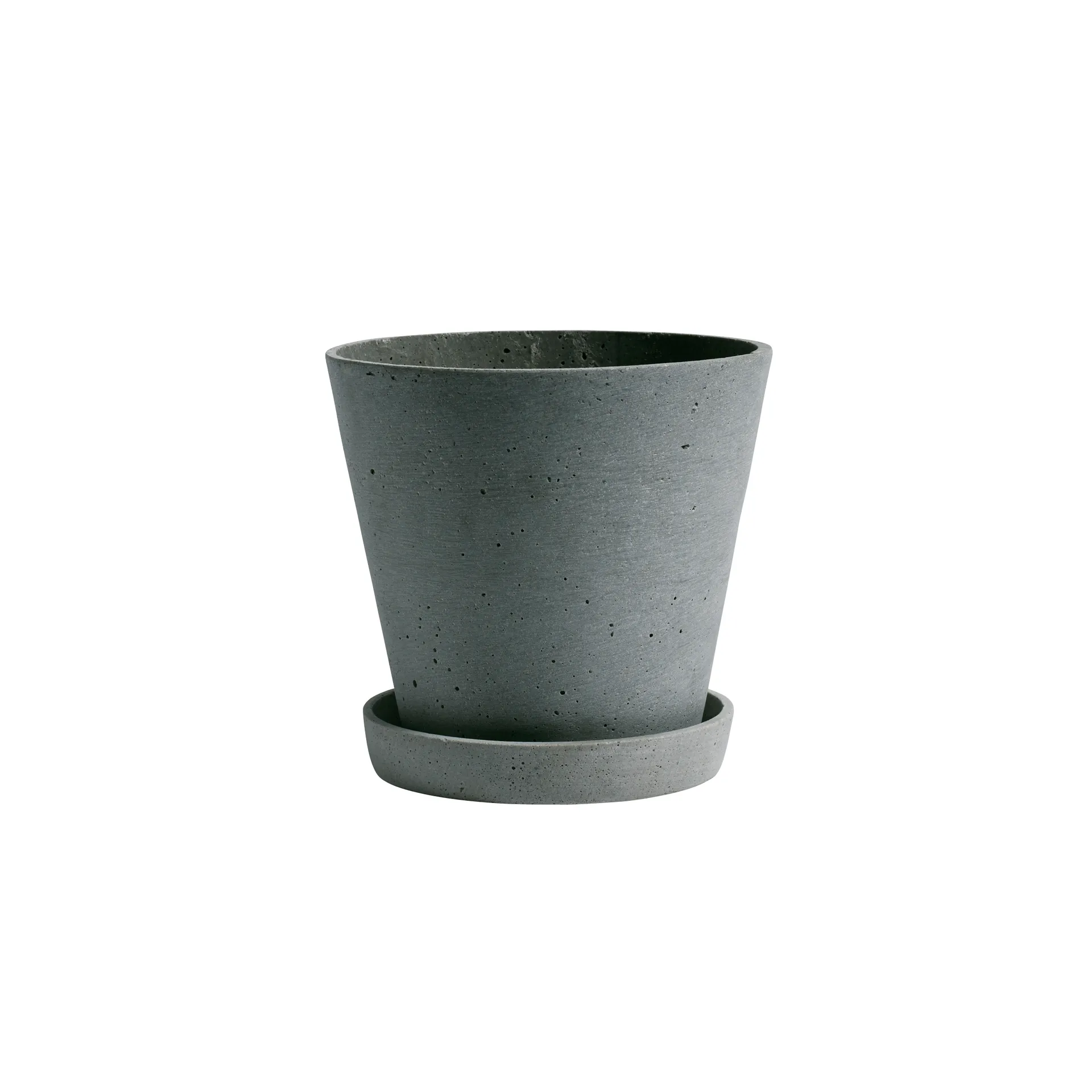 Maceta HAY Flowerpot with saucer L Ø17.5 cm, verde HAY