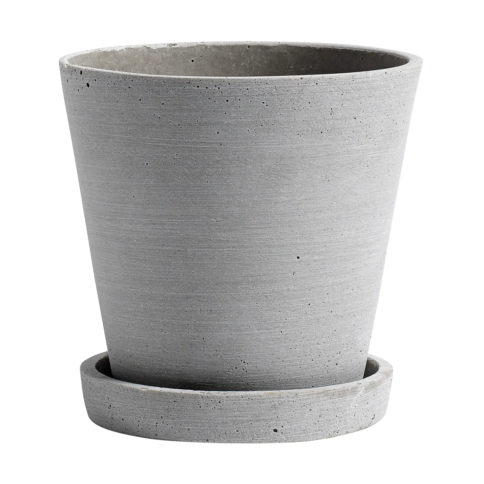 Maceta HAY Flowerpot with saucer M Ø14 cm, gris HAY