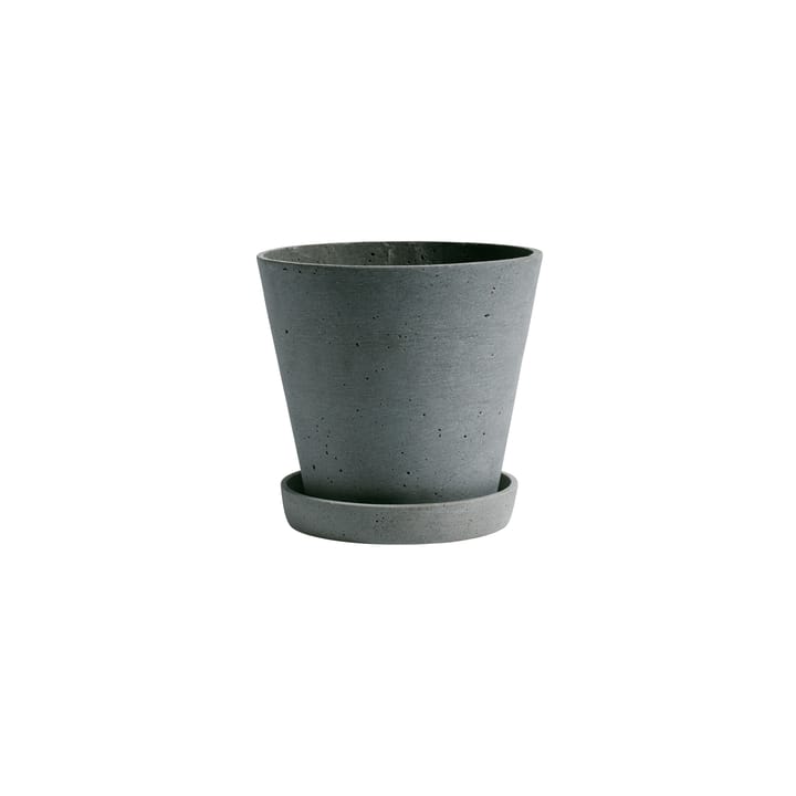 Maceta HAY Flowerpot with saucer M - verde - HAY