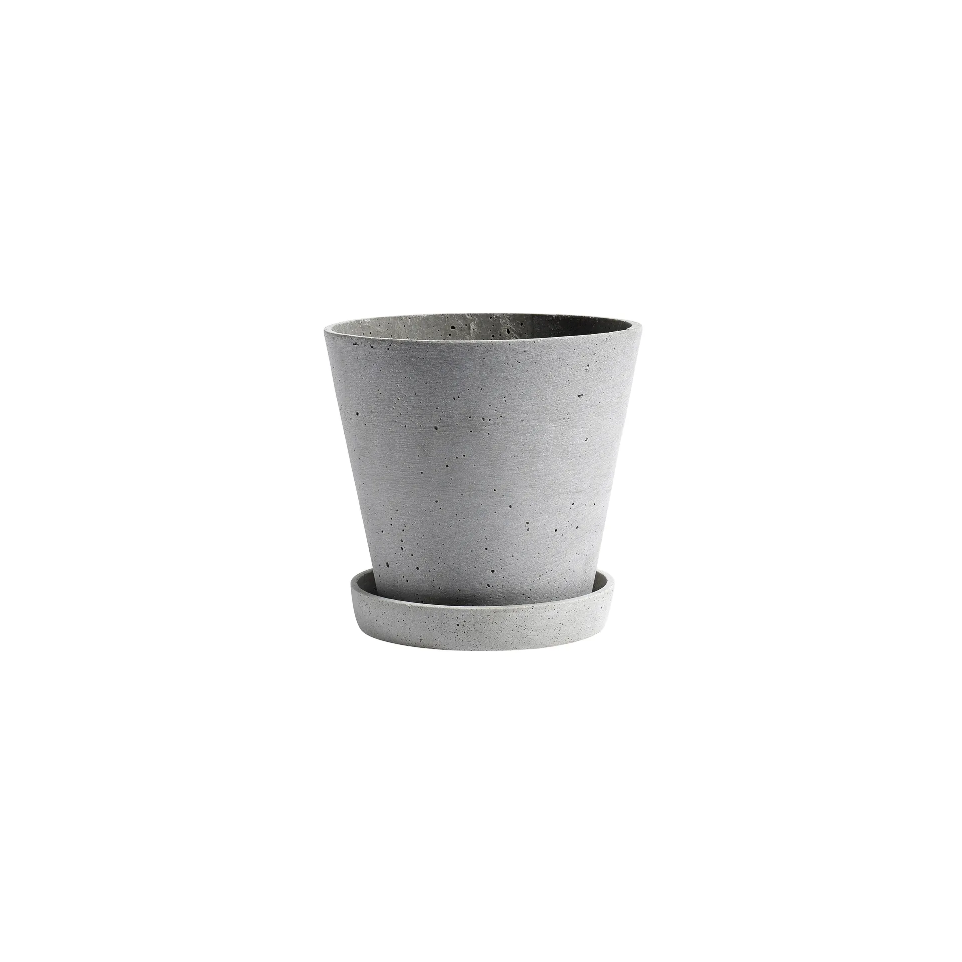 Maceta HAY Flowerpot with saucer S Ø11 cm, gris HAY