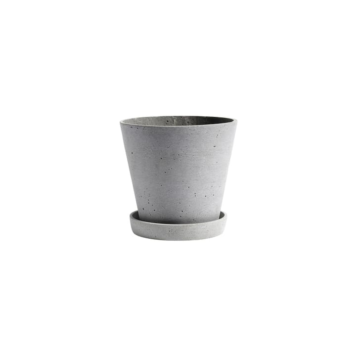 Maceta HAY Flowerpot with saucer S - gris - HAY