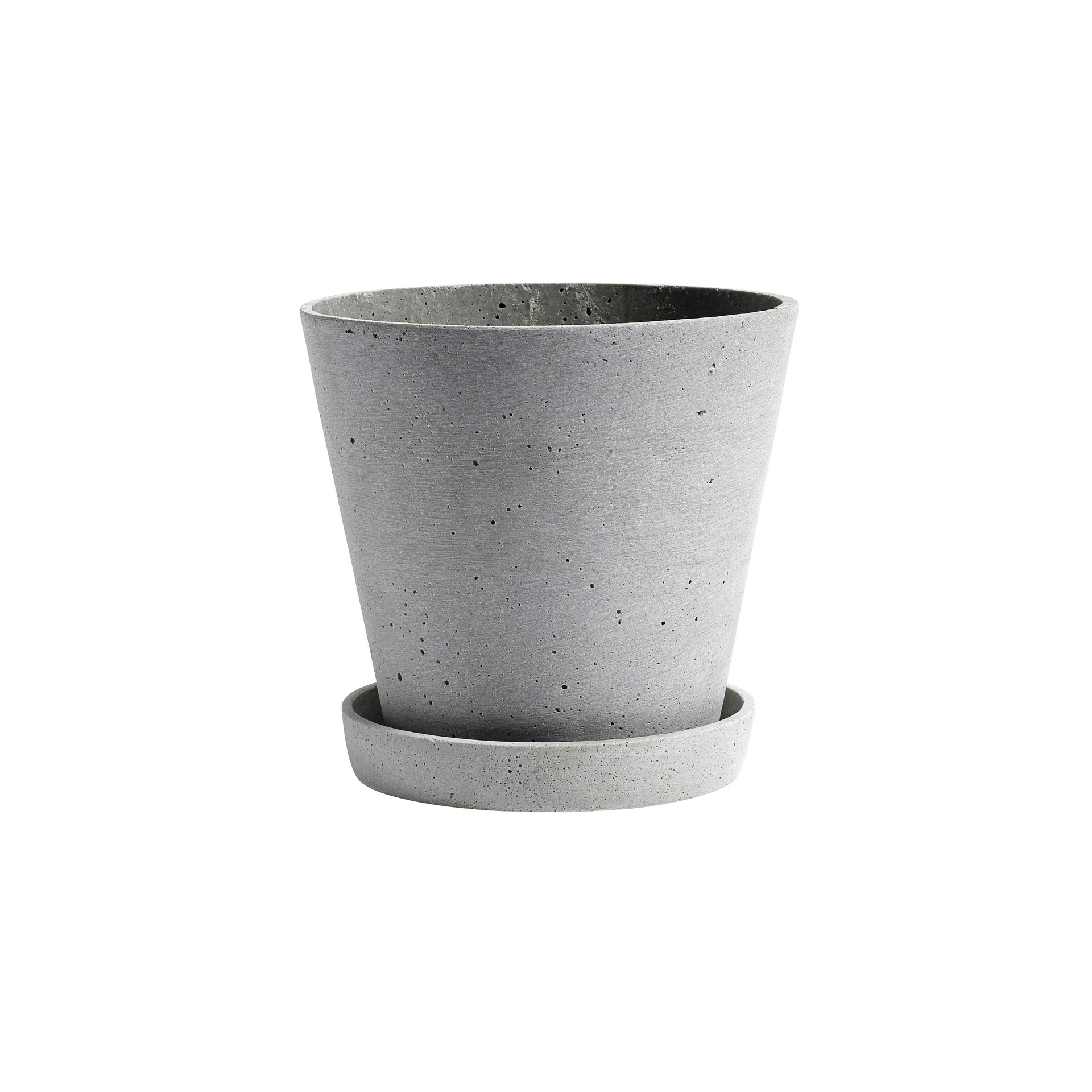 Maceta HAY Flowerpot with saucer XL Ø21.5 cm, gris HAY