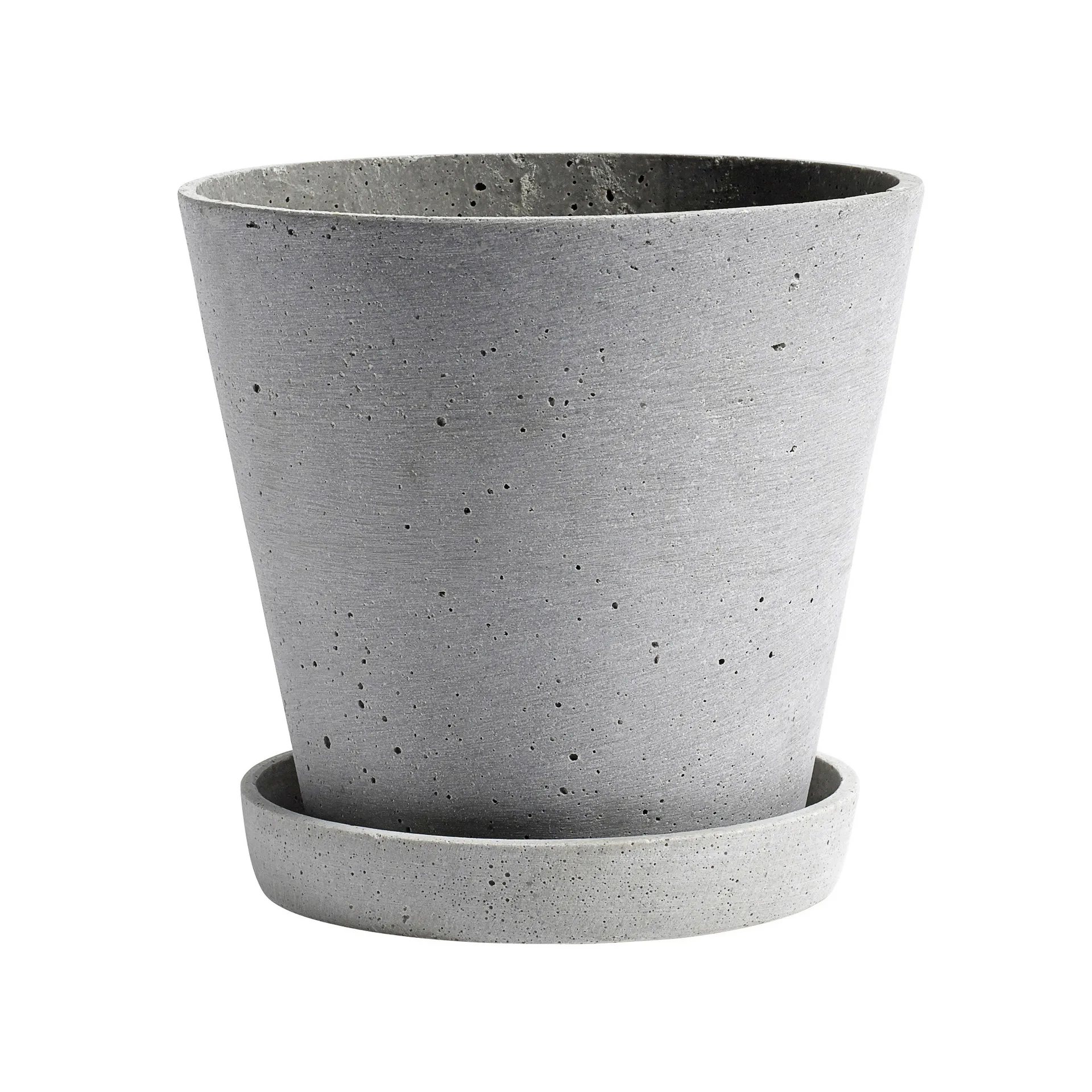 Maceta HAY Flowerpot with saucer XXXL Ø34 cm, gris HAY