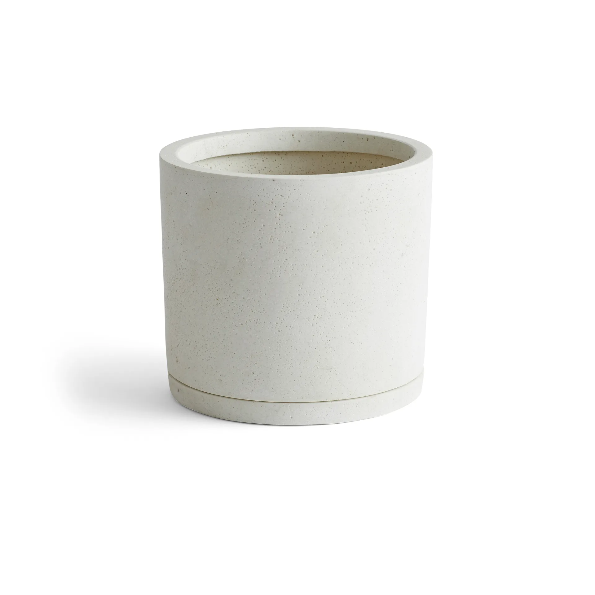 Maceta HAY Plant Pot with saucer XXL Ø24 cm, blanco HAY