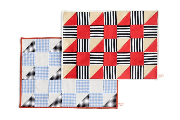 Mantel individual Sobremesa 31x45 cm, Check blue HAY